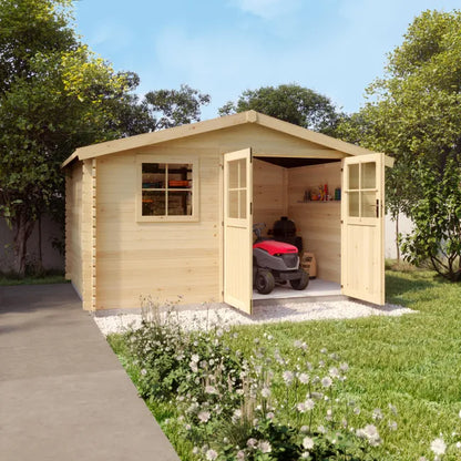 Abri de jardin bois 12,54 m², Ep.34 mm, Naterial Elbrouz