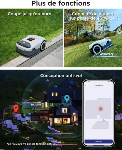 Tondeuse Robot ANTHBOT Genie600 sans Fil Périphérique - 900m²