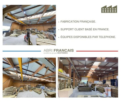 Abri de Jardin bois Pin traité autoclave 27mm - 4,195x2,14m / 9m2 - Bac acier - Plancher bois