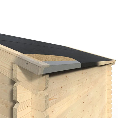 Abri de jardin bois 12,54 m², Ep.34 mm, Naterial Elbrouz
