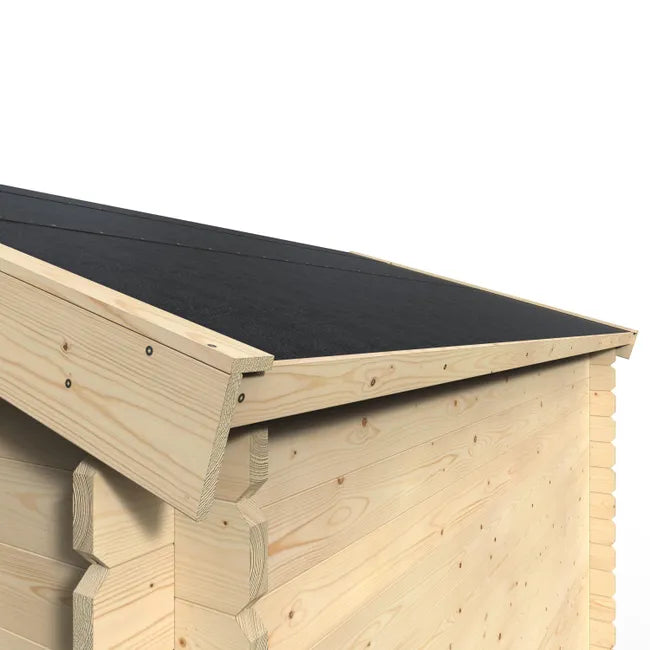 Abri de jardin bois 12,54 m², Ep.34 mm, Naterial Elbrouz